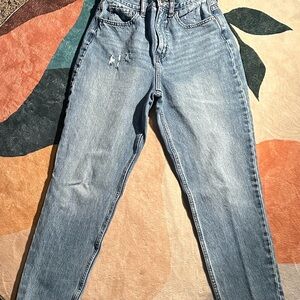 Fashion Nova Light Blue Straight Leg Jeans